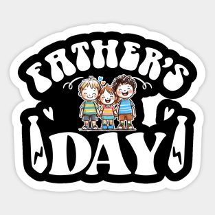 Fathers Day Siblings Gift Sticker